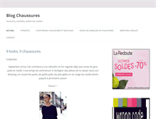 Tablet Screenshot of blog-chaussures.com